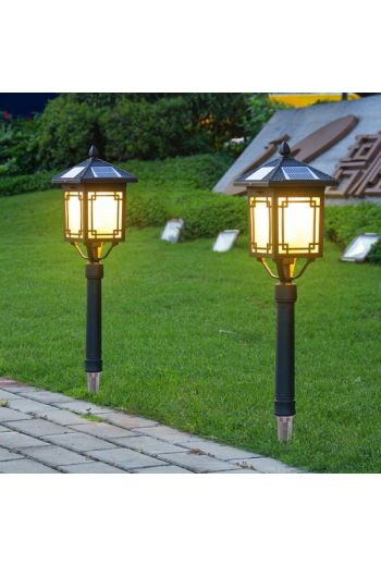 太陽能燈戶外庭院燈led戶外防水草地燈地插式家用花園別墅草坪燈