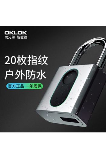 指紋掛鎖智慧電子鎖小鎖頭家用密碼鎖掛鎖櫃子鎖學生宿舍防盜鎖號