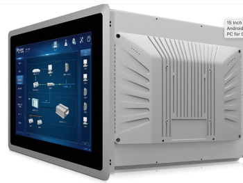 15英寸電容式觸摸屏嵌入了Android Linux X86全部在一個工業面板PC中用於CNC機器