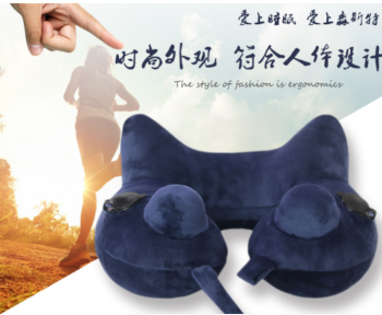 頸部U型枕女枕U型枕護頸枕旅行枕頭U型枕男便攜式折疊式U枕午睡