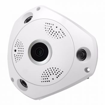 360度全景魚眼攝像頭WiFi HD 960P家居監視