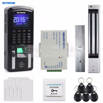 Diysecur TCP/IP USB指紋ID卡讀取器密碼鍵槃門訪問控制系統 + Power SU SU