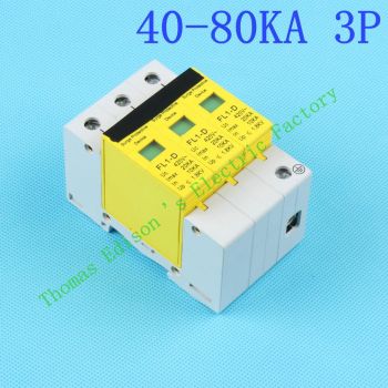 DMWD SPD 3P 40KA~80KA D ~420VAC Household Surge Protector Protective Low-voltage Arrester Device Sur