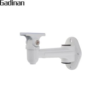 GADINAN CCTV Wall Mount Stand Aluminum Metallic Silver Bracket Indoor Outdoor for Bullet Camera IP C