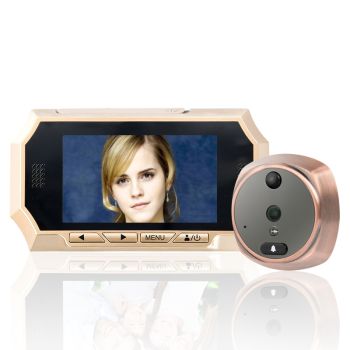 Mountainone 4.3“ TFT LCD屏幕數字窺視孔門觀看器PIR運動檢測門鈴16