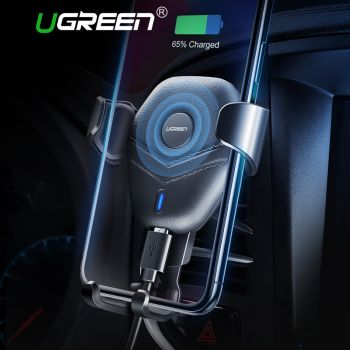 Ugreen Car Mount Qi無線充電器iPhone X 8加上快速無線充電墊車支架