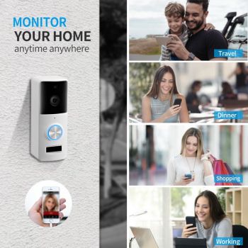 兩條音頻無線門鈴攝像頭wifi tuya智能門鈴