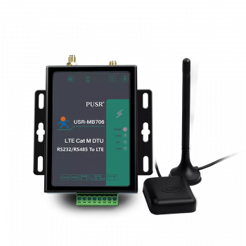 USR-MB706 RS232 RS485至4G LTE CAT M1 CAT-NB2 EGPRS串行轉換器帶有GNSS DTU IOT設備支持ModBus