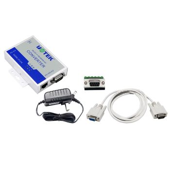 UTEK UTEK UT-216 RS-232至RS-485/RS-422轉換器，具有600W Lightning Protection Active RS232至RS485/RS422接口轉換器