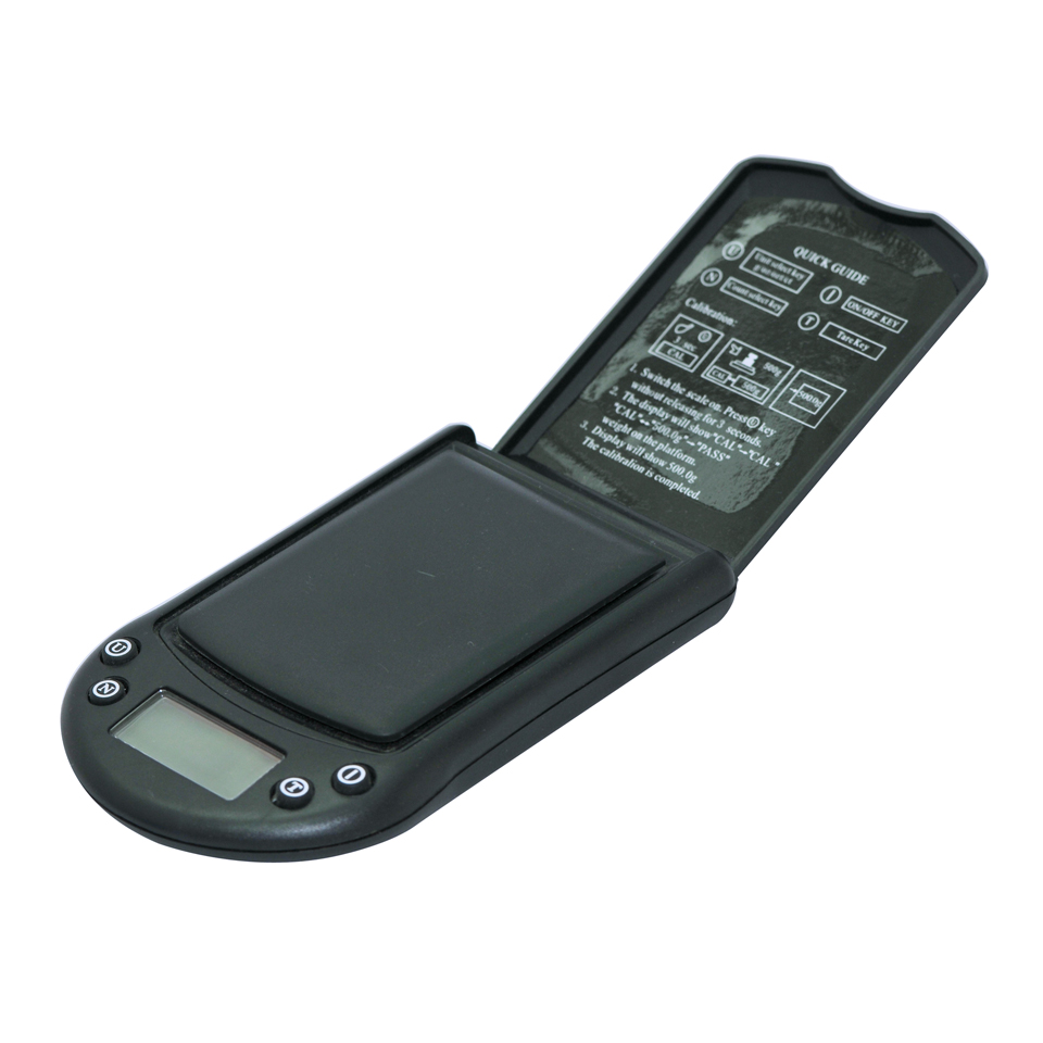 數字口袋尺度重量珠寶量表餘額500/0,1g電稱重餘額CHQ500鑽石