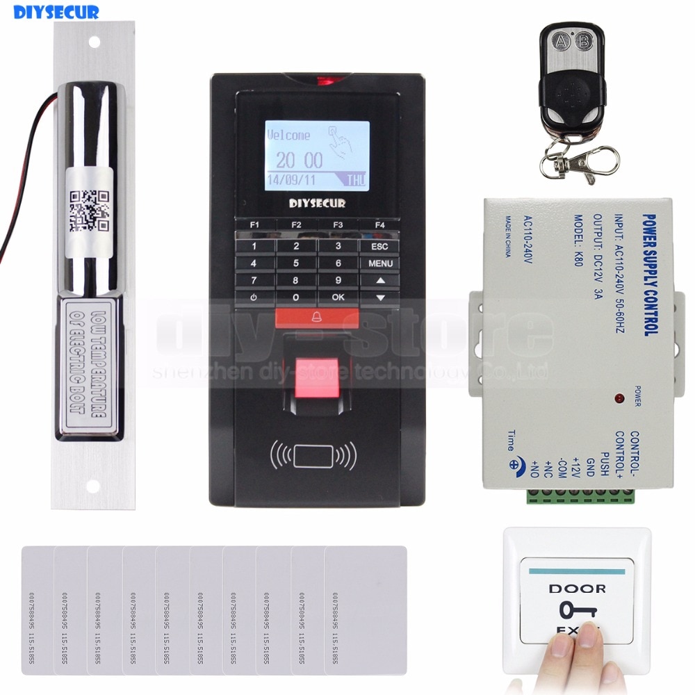 DiySecur完整完整的指紋和身份證門訪問控制系統 +滴螺栓鎖 +遠程C