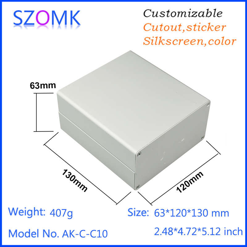 4 件，63*120*130mm 熱銷金屬外殼，鋁製外殼，功放鋁製接線盒，擠壓成型