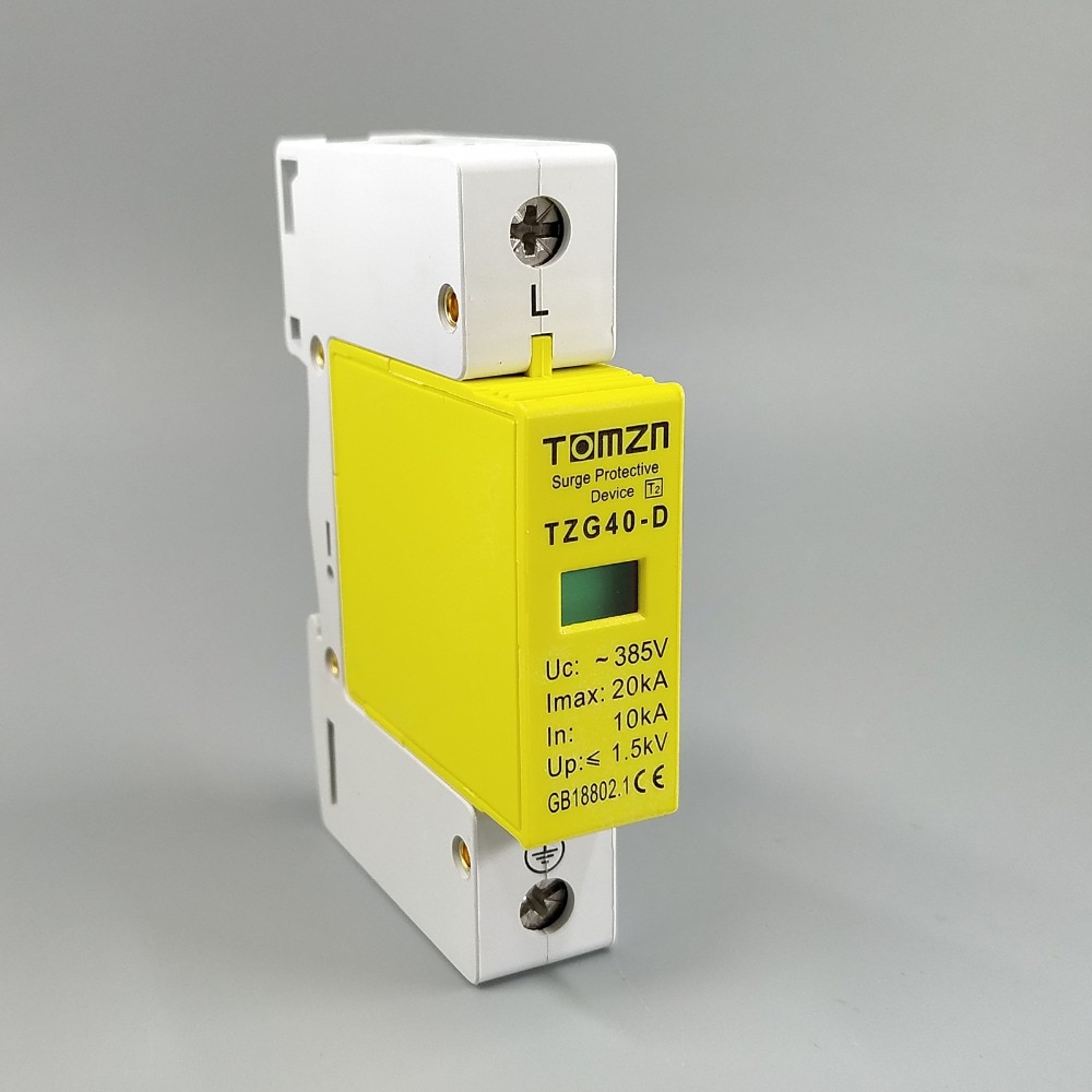 AC SPD 1P 10KA〜20KA D〜385V房屋電湧保護器保護器保護性保護性低壓Arrester Devi