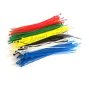 100pcs/ lot 150mm x 2mm尼龍電纜線綁帶/自鎖尼龍電纜領帶DIY模型