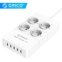 ORICO HPC-4A5U UK/US/EU插頭電氣插座5 x 5v2.4a USB充電器端口，帶4個出口泡蛋