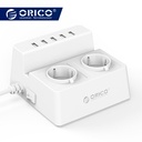 ORICO ODC辦公室家2 AC插座電湧保護器歐盟電力條帶有5個端口USB充電器40W 1.50萬