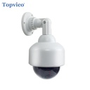topvico虛擬相機PTZ速度圓頂電池電動閃爍閃爍LED LED假戶外監視SECU