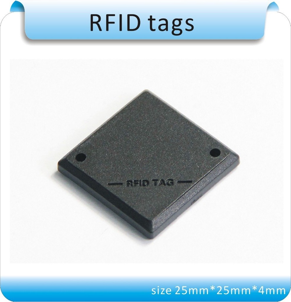 免費送貨100pcs黑色城市光纖 /下水道125kHz RFID管理標籤 / EM4305芯片