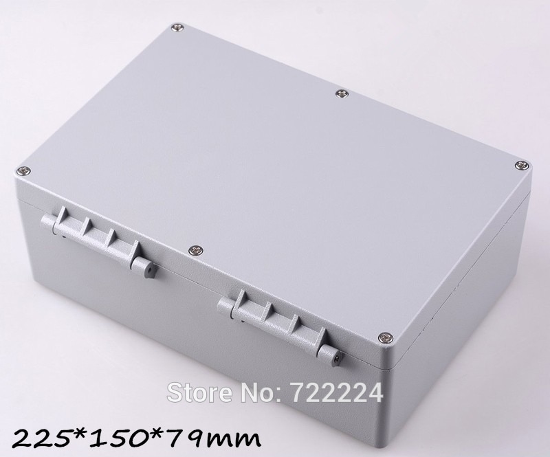 2個PCS 225*150*79mm IP68鋁製盒，用於電子防水DIY接線盒室外金屬盒HO