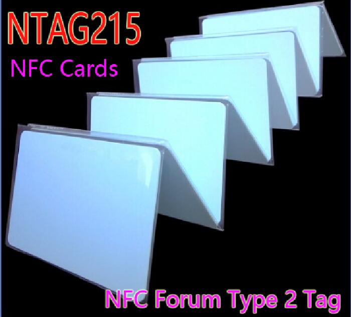 NFC NTAG215芯片ISO14443A NFC卡RFID標籤所有NFC手機100pcs