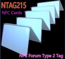 NFC NTAG215芯片ISO14443A NFC卡RFID標籤所有NFC手機100pcs