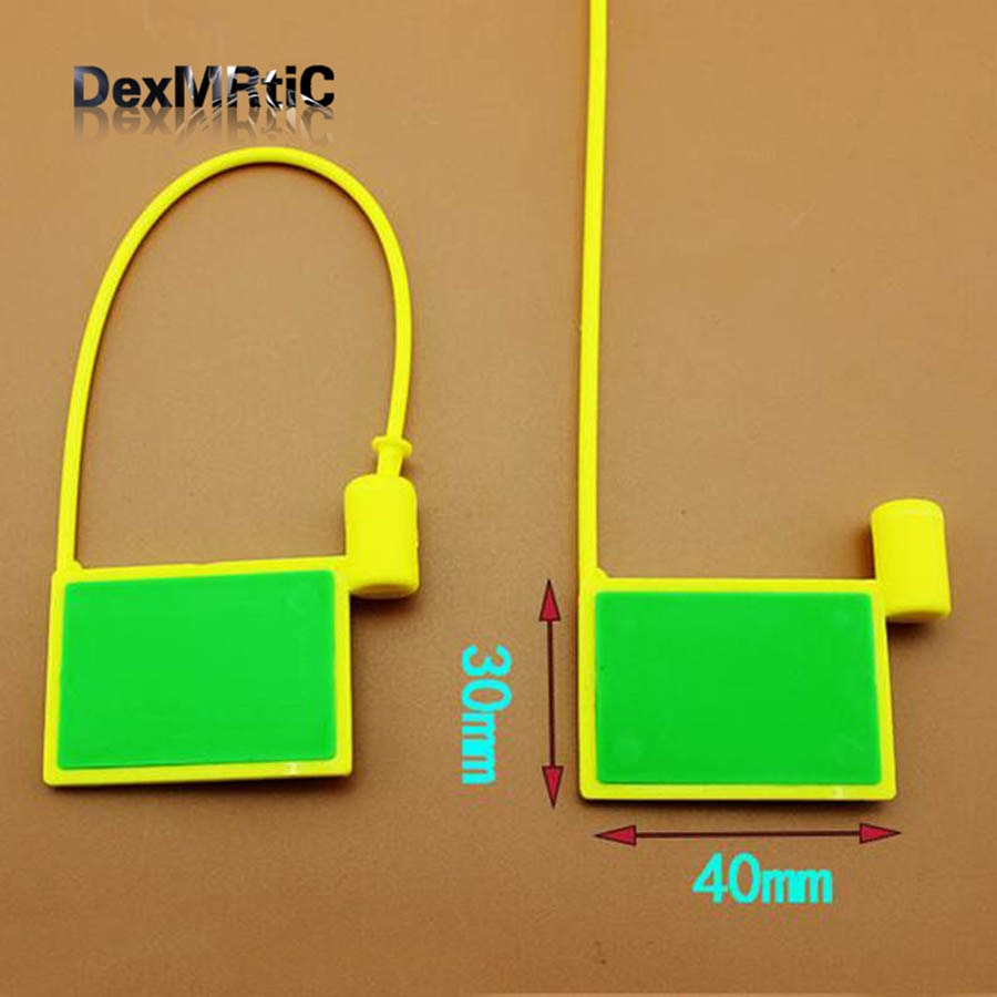 2pcs電子標籤芯片塑料密封RFID 900m RF電纜領帶鎖鎖180mm長