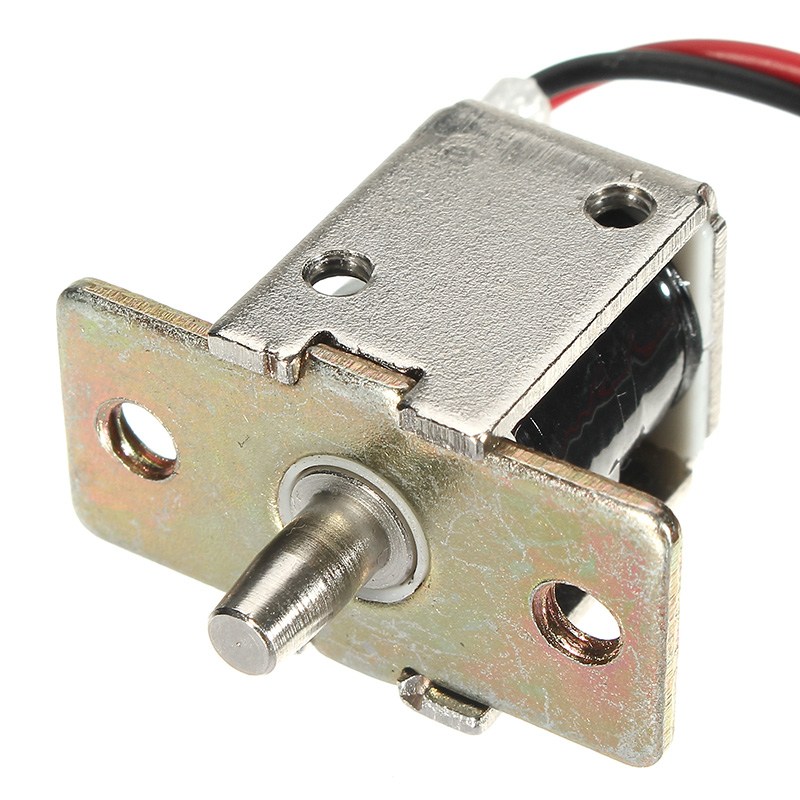 新安全DC 12V 0.5A迷你電螺栓鎖定推桿圓柱形櫃鎖5mm stroke acce acce