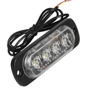 新4 LED 12-24V超絲車汽車卡車閃光燈閃光後側輕車緊急汽車緊急沃尼
