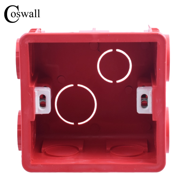 Coswall專利設計牆內部安裝盒背面盒86*83*50mm，86mm*86mm標準w