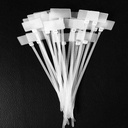 100pcs郵政編碼寫線電源電纜標籤標籤標籤標籤尼龍自鎖標籤領帶網絡電纜MAR