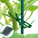 50pcs/袋50X可重複使用的花園塑料植物電纜紮帶可調式樹木支撐花園