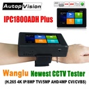 最新的4英寸手腕CCTV高清攝像機測試儀H.265 4K IP 8MP TVI 4MP CVI 5MP AHD AHD模擬5英寸1 C