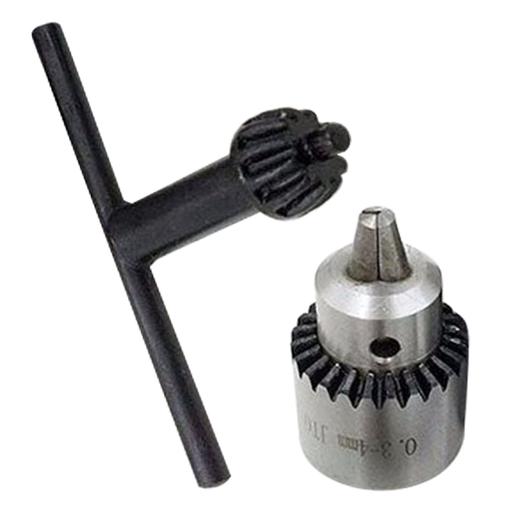 1pc高精度鑽頭鑰匙3.17mm黃銅迷你電動機軸夾緊0.3-4mm JT0錐度