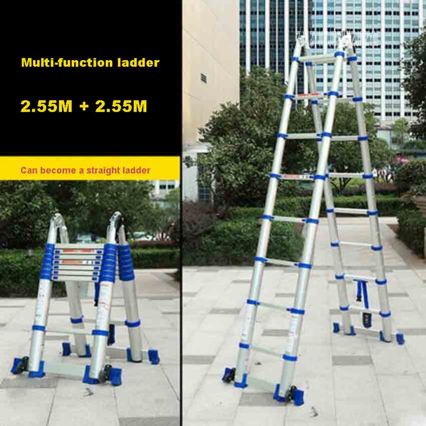 JJS511高質量的厚鋁合金多功能梯子工程梯子便攜式家庭