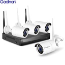 GADINAN 4CH WIFI CCTV系統720P 1080P P2P室內室外IR IP攝像機監視設置HOME SECERI
