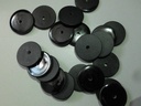 RFID UHF 860-960MHz EPC 96-bit Laundry Button Tag for Clothing Heat Resistant Round