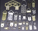 單孔D環/三角形帶吊架帶螺釘100pcs/pack