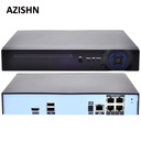 Azishn 48V POE 4CH 5MP/4MP H.265 H.264 POE NVR DVR CCTV系統ONVIF實時網絡HI3798M