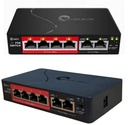 POE供電交換器 4+2口 6+2口 8+2口 工業級 IP Cam 國標48V 鐵殼 百兆 千兆 POE switch