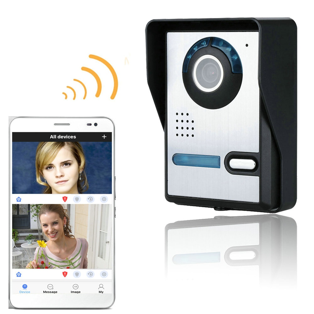 Mountaine Wireless WiFi視頻門電話清除夜視防水室外攝像頭與Rain Co