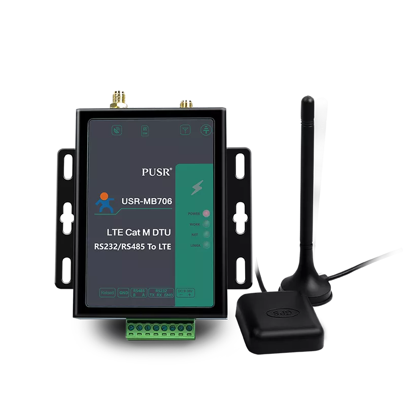 USR-MB706 RS232 RS485至4G LTE CAT M1 CAT-NB2 EGPRS串行轉換器帶有GNSS DTU IOT設備支持ModBus