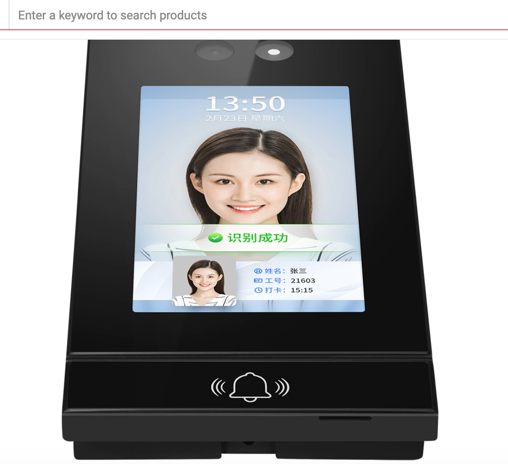 Linux 5英寸無線有線時間出勤卡讀取器13.56mnz NFC RFID門訪問控制系統面部讀取器免費API/SDK