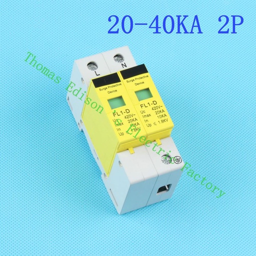 [2010430203-TW] DMWD SPD 2P 20KA〜40KA D〜420VAC家用浪湧保護器保護器保護劑低壓ARRESTER設備SUR SUR