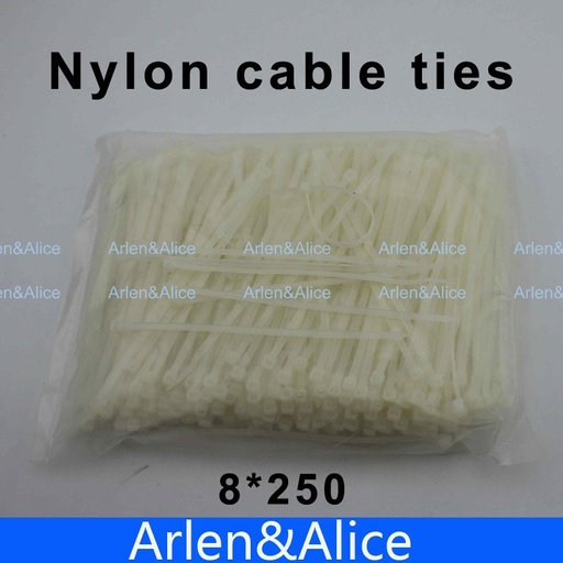 [32218606540-TW] 100pcs 8mm*250mm尼龍電纜紮帶