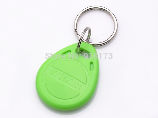 [32236398056-TW] 100pcs/lot 125kHz RFID接近標籤鍵fob代幣訪問控制RFID鍵鑰匙fob green