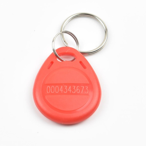 [32236683107-TW] 100pcs/lot 125kHz RFID接近標籤鍵fob代幣訪問控制RFID鍵鍵FOB BROWN
