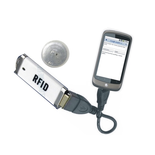 [32558557439-TW] 免費送貨USB端口ISO15693 13.56MHz NFC RFID讀取器NTAG-203 RFID讀取器+ NTAG標籤10 PCS