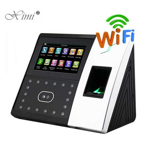 [32562282429-TW] ZK IFACE702臉部和指紋時間出席門通道控制系統WiFi TCP/IP 500面部a