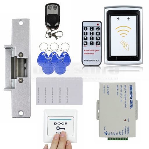 [32631084553-TW] DiySecur罷工鎖125kHz RFID讀取器無鍵盤控制器門訪問控制安全系統