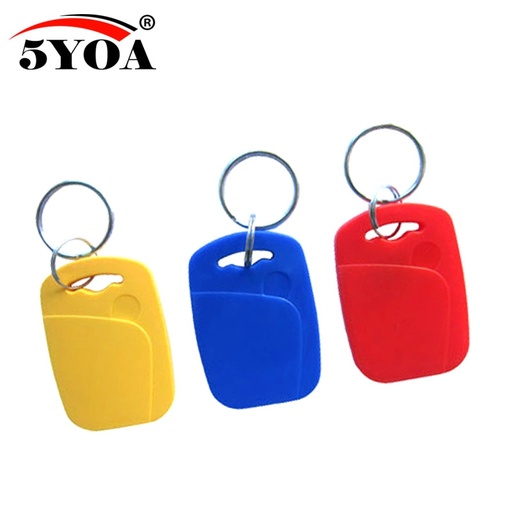 [32793735618-TW] 50pcs IC+ID UID可重寫的複合鍵標籤鍵FOB雙芯片頻率RFID 125KHz T5577 EM4305+13